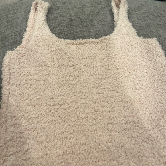 SKIMS Cream Fuzzy Tank Top - Picture 2 of 4
